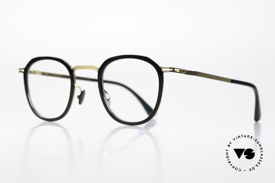 Mykita Birk Square Panto Black Gold, really timeless color code 945 = 'Glossy Gold / Black', Made for Men and Women