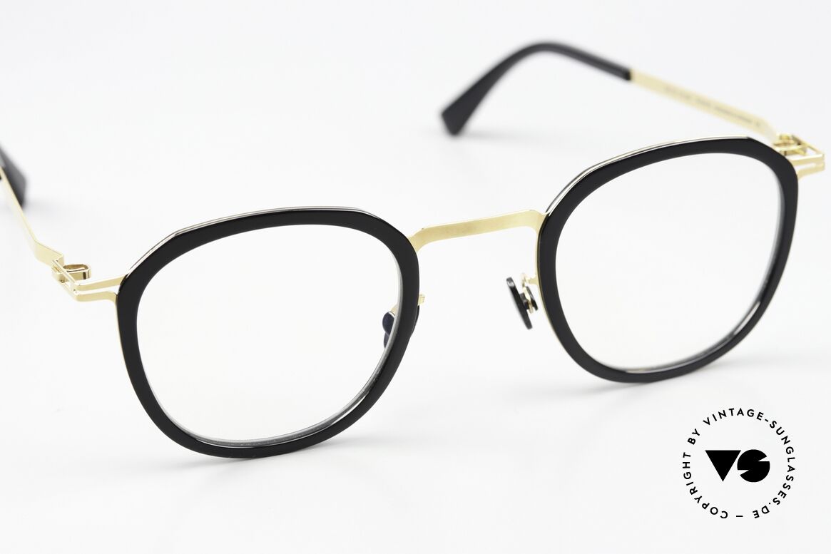 Mykita Birk Square Panto Black Gold, unworn model from 2018 comes with original packing, Made for Men and Women