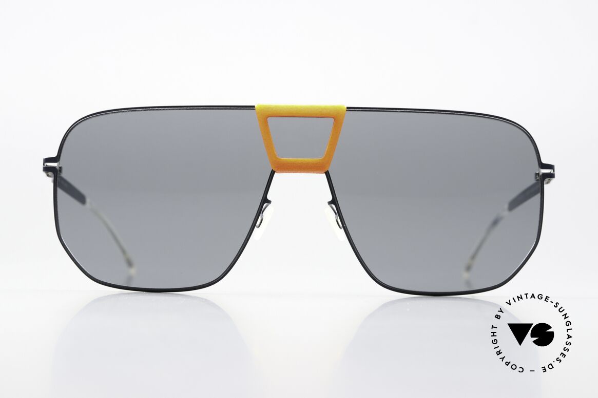 Mykita Mylon Cayenne Orange Navy Dark Blue Solid, color code 411: Orange Navy Dark Blue Solid, Made for Men and Women