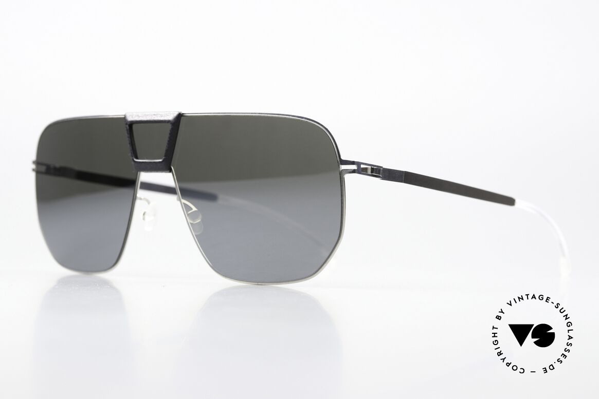 Mykita Mylon Cayenne Black Shiny Silver Flash, SILVER MIRRORED shades for connoisseurs, Made for Men and Women