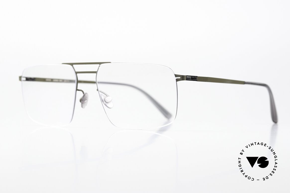 Mykita Hiro Shiny Graphite / Camou Green, col. 391: Shiny Graphite / Camou Green; men's glasses, Made for Men
