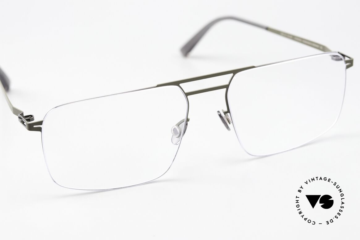 Mykita Hiro Shiny Graphite / Camou Green, unworn model comes with an original case by MYKITA, Made for Men