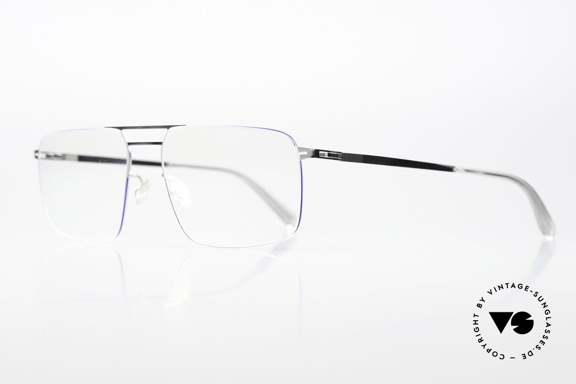 Mykita Hiro Silver / Super Blue Coloring, color code 341: Silver / Super Blue; mens's eyeglasses, Made for Men