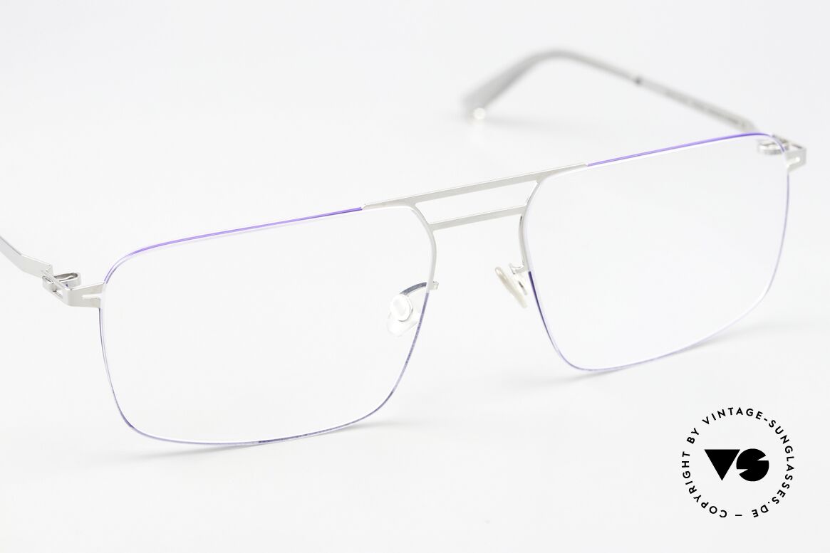 Mykita Hiro Silver / Super Blue Coloring, unworn model comes with an original case by MYKITA, Made for Men