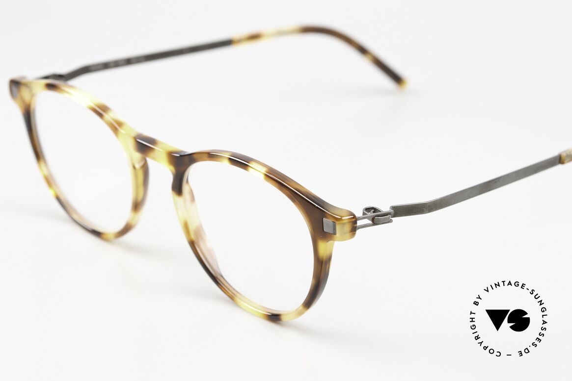 Mykita Erva Small Panto Eyeglasses, acetate frame front with characteristic Mykita temples, Made for Men and Women