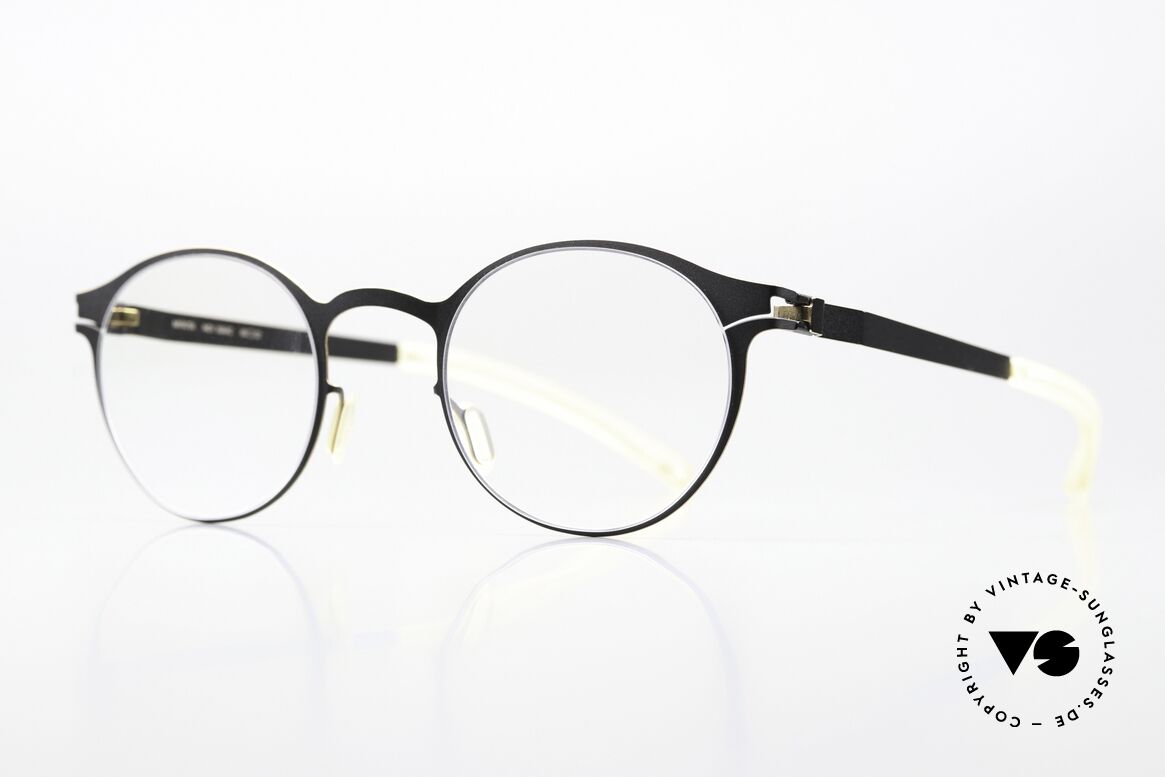 Mykita Isaac Panto Black Gold Edges, c. 279: "Black / Gold Edges" = women's & men's glasses, Made for Men and Women