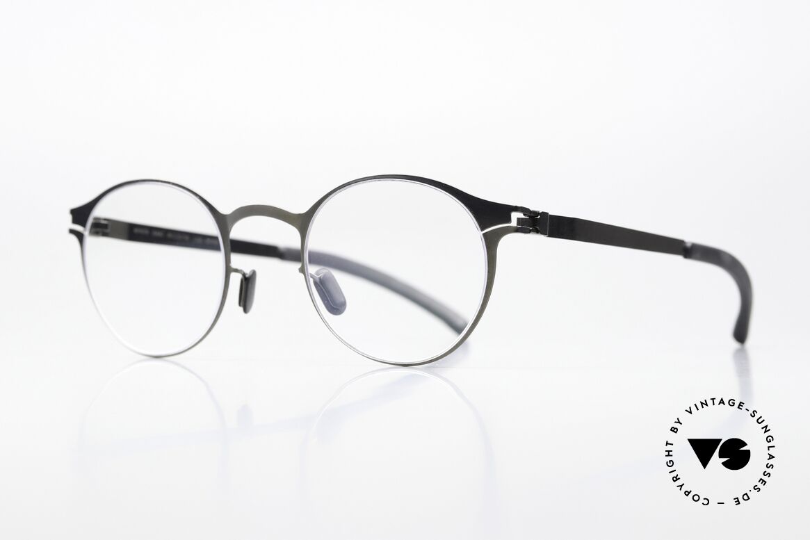 Mykita Isaac Panto Specs Shiny Graphite, col. 232: "Shiny Graphite" = women's & men's glasses, Made for Men and Women