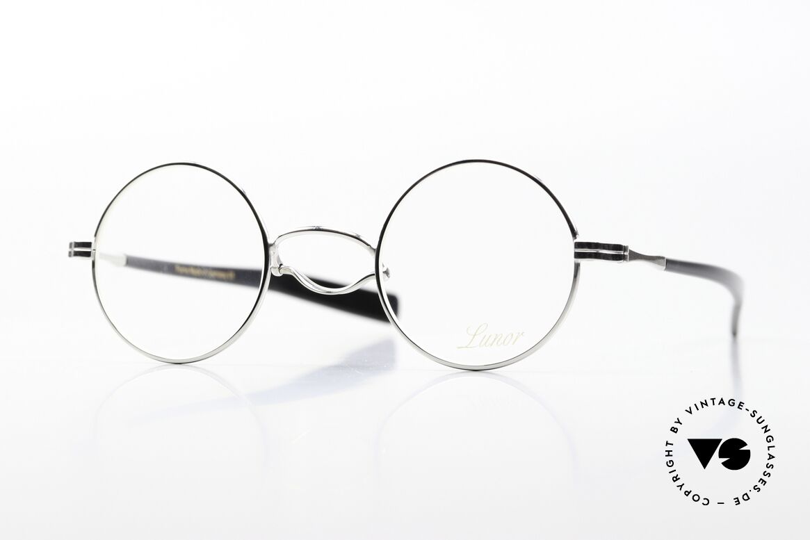Lunor Swing A 31 Round Asian Version Smaller Bridge, rare, old VINTAGE LUNOR glasses of the Swing "A" series, Made for Men and Women