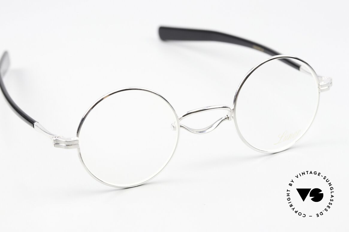 Lunor Swing A 31 Round Asian Version Smaller Bridge, "A" stands for "acetate temples", SMALL size 38/25, 143, Made for Men and Women