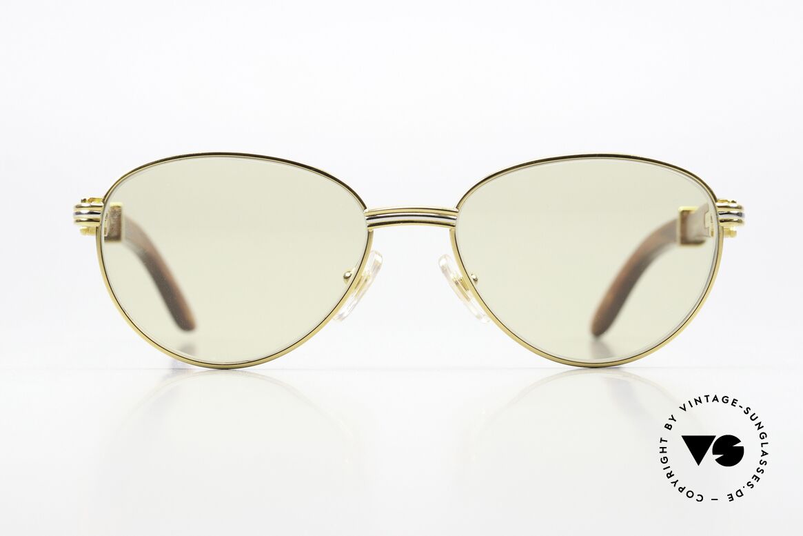 Cartier Auteuil Automatic Mineral Lenses, made of African Bubinga Wood, in S size 52°16, 135, Made for Men and Women