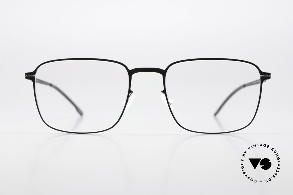 Mykita Iver Square Frame Classic Black, square frame from the LITE collection (women & men), Made for Men and Women
