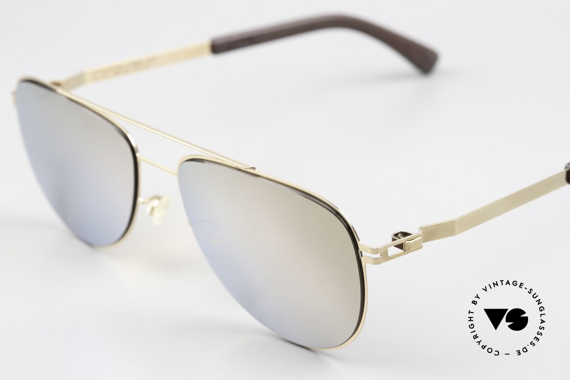 Mykita Mylon Leaf Gold Mirrored Sun Lenses, 'made in Germany' eyewear for connoisseurs, Made for Men and Women Mykita Mylon Leaf Gold Mirrored Sun Lenses, 'made in Germany' eyewear for connoisseurs, Made for Men and Women
