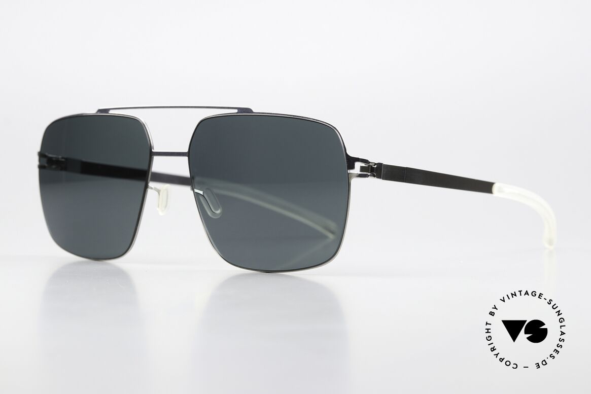 Mykita Landon With Polarized Sun Lenses, color 051 "Shiny Silver" with POLARIZED sun lenses, Made for Men Mykita Landon With Polarized Sun Lenses, color 051 "Shiny Silver" with POLARIZED sun lenses, Made for Men