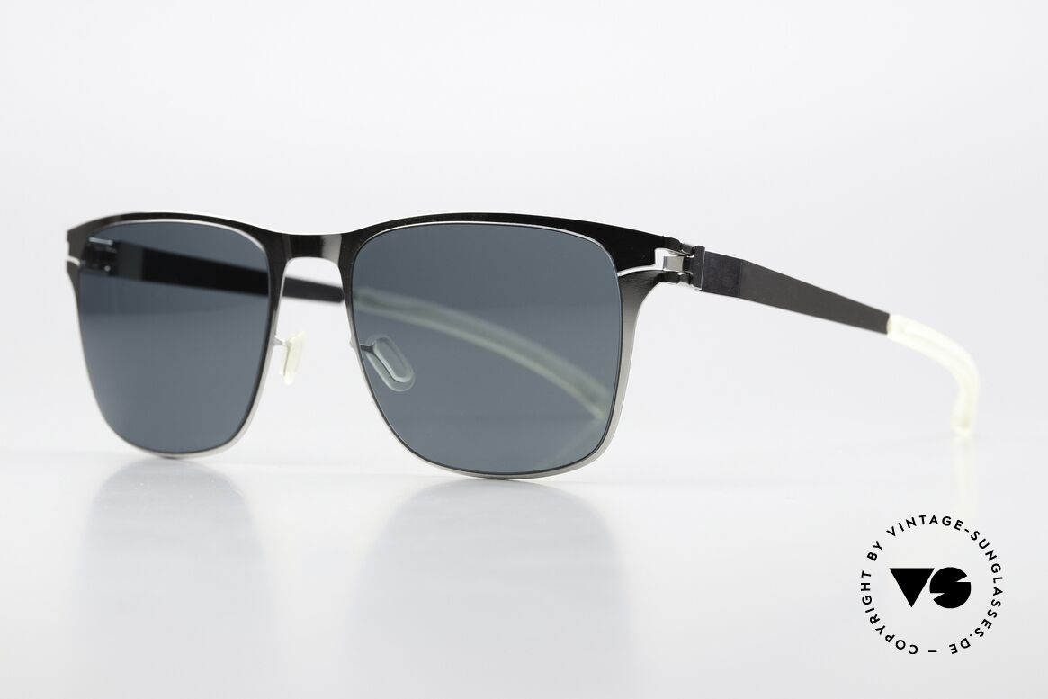 Mykita Kubick Sun Lenses Are Polarized, color 051 "Shiny Silver" with POLARIZED sun lenses, Made for Men Mykita Kubick Sun Lenses Are Polarized, color 051 "Shiny Silver" with POLARIZED sun lenses, Made for Men