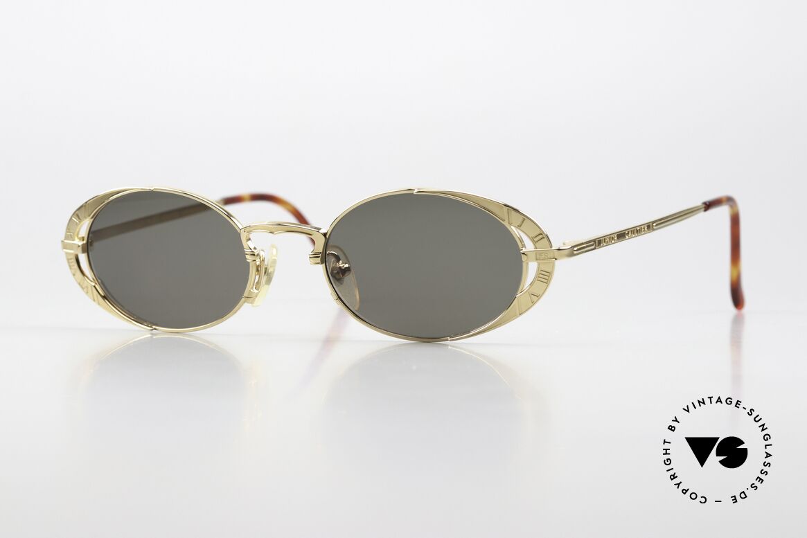 Jean Paul Gaultier 58-4172 Oval Designer Shades 1996, rare vintage sunglasses by Jean P. Gaultier from 1996, Made for Men and Women