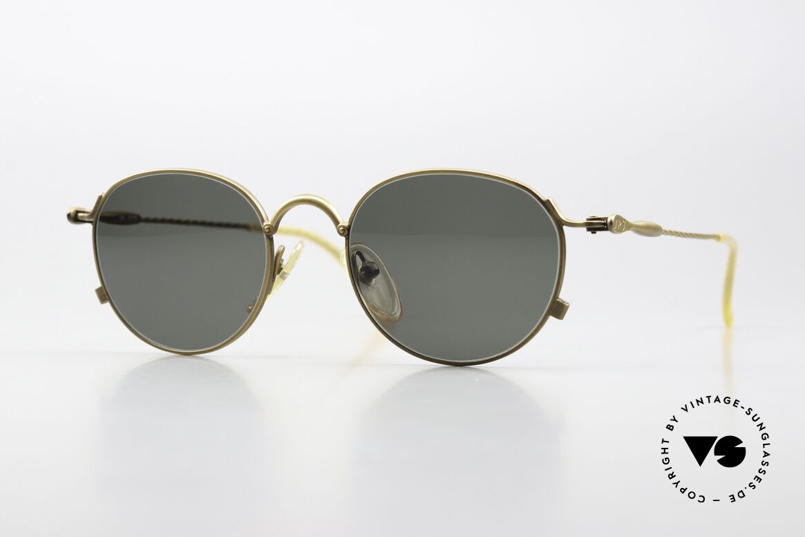 Jean Paul Gaultier 55-2172 Vintage Round Sunglasses, round 90's vintage sunglasses by J.P. Gaultier, Made for Men and Women