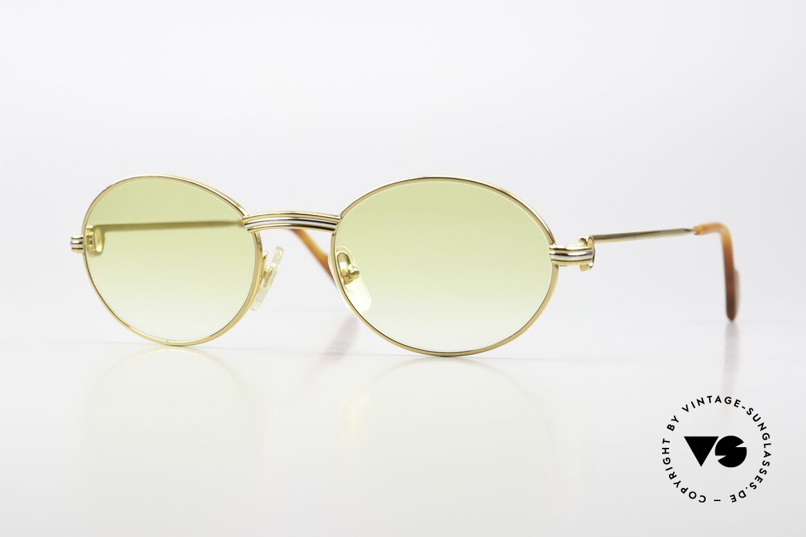 Cartier Saint Honore - M Yellow Gradient Lenses, oval vintage CARTIER sunglasses from app. 1998/99, Made for Men and Women