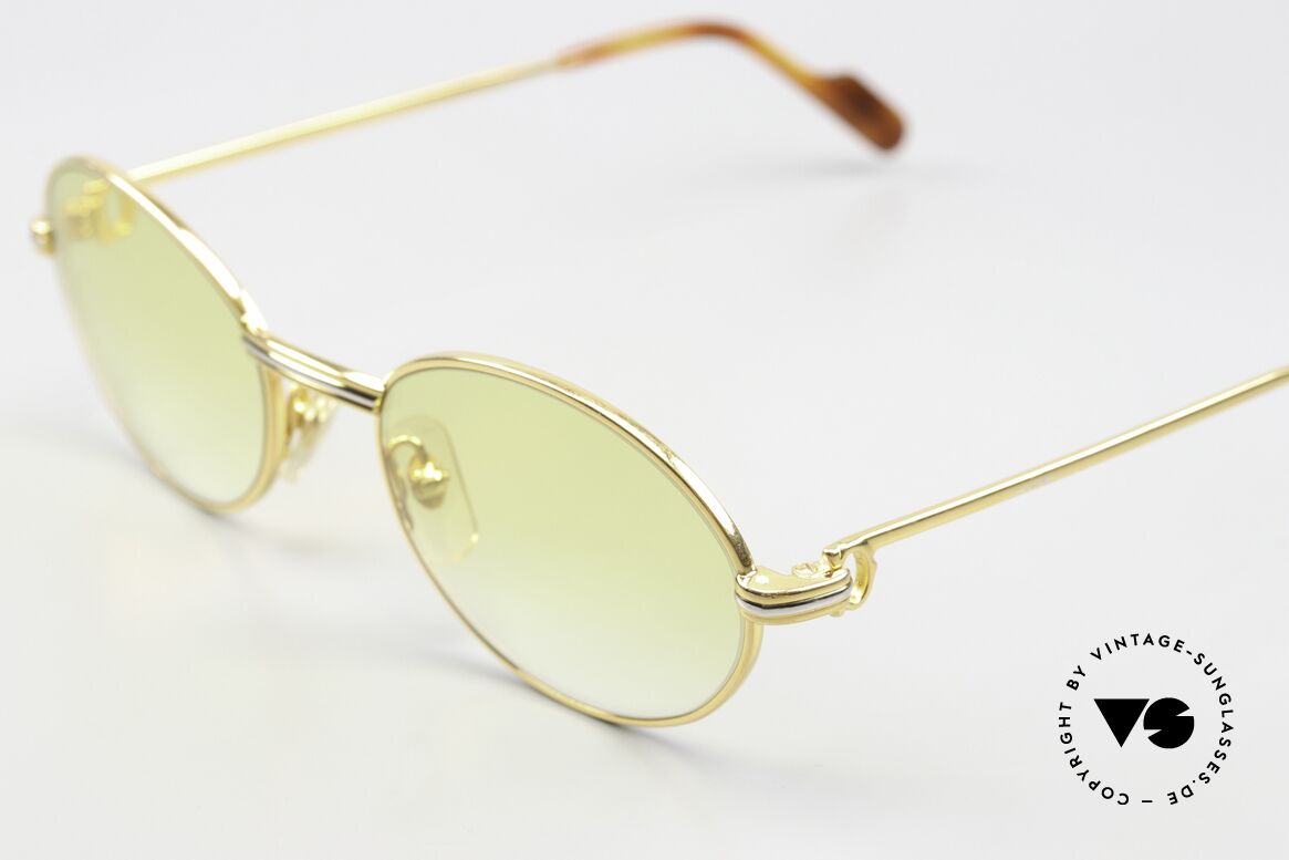 Cartier Saint Honore - M Yellow Gradient Lenses, 22ct gold-plated & with new yellow-gradient lenses, Made for Men and Women