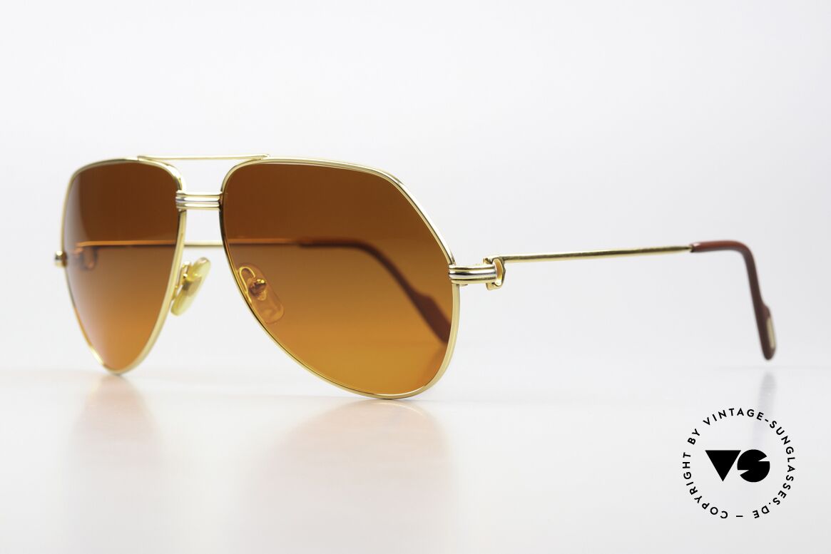 Cartier Vendome LC - L 80's Celebrity Sunglasses, this pair (with L.Cartier decor): LARGE size 62-14, 140, Made for Men and Women