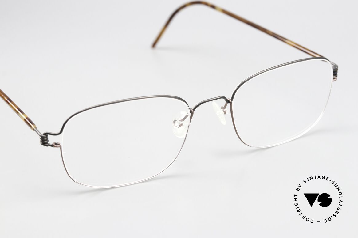 Lindberg Mars Air Titan Rim Titanium Frame 50mm Size, unworn, NOS, with original magnetic case by Lindberg, Made for Men and Women
