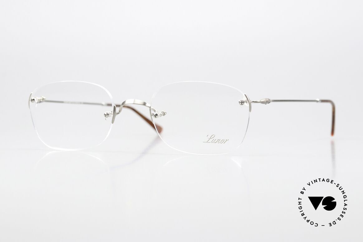 Lunor Classic Anatomic Vintage Eyewear Rimless, Lunor eyeglasses, model 'Classic Anatomic' PPS, Made for Men and Women