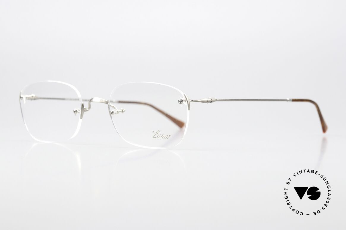 Lunor Classic Anatomic Vintage Eyewear Rimless, timeless, rimless frame for ladies and gentlemen, Made for Men and Women