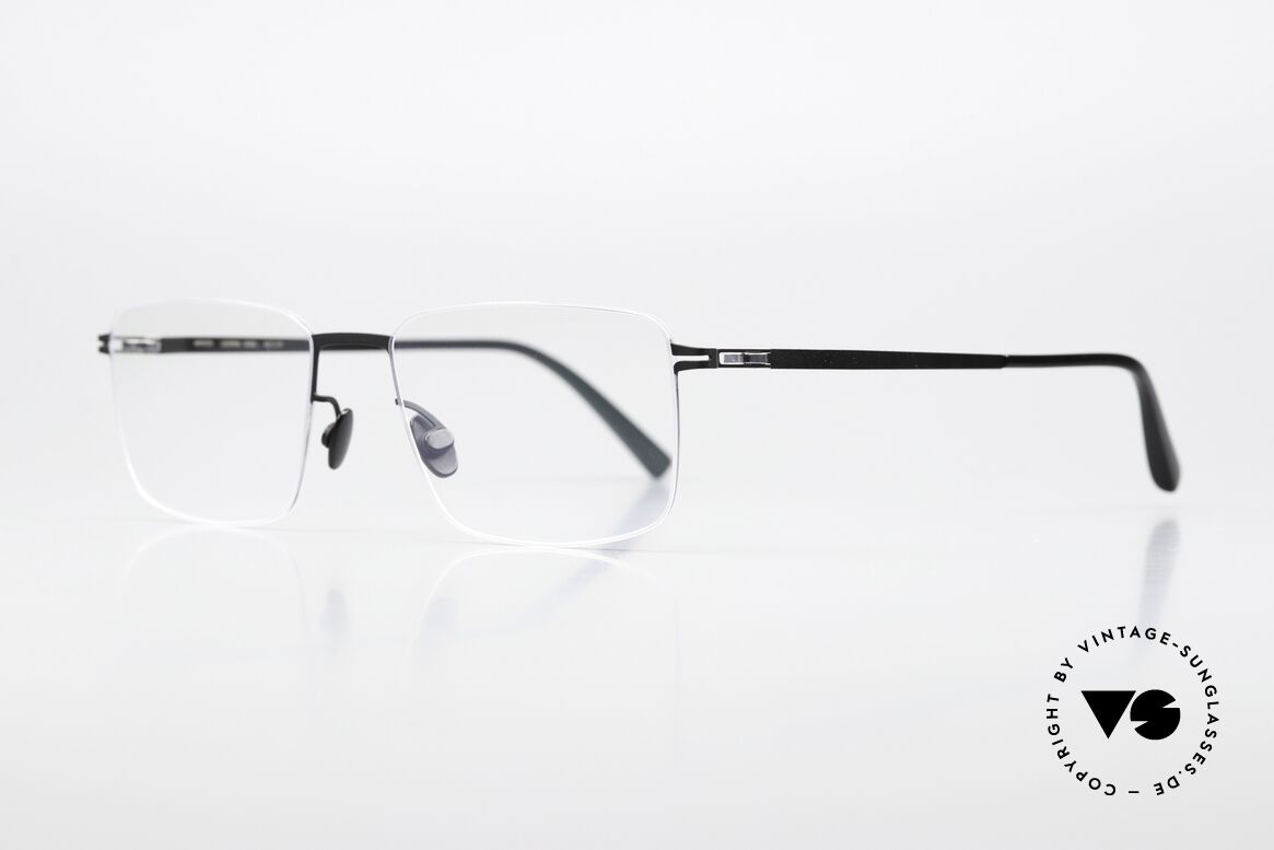 Mykita Nobu Classic Square Eyeglasses, col. code 052 = silver / black (for ladies & gentlemen), Made for Men and Women