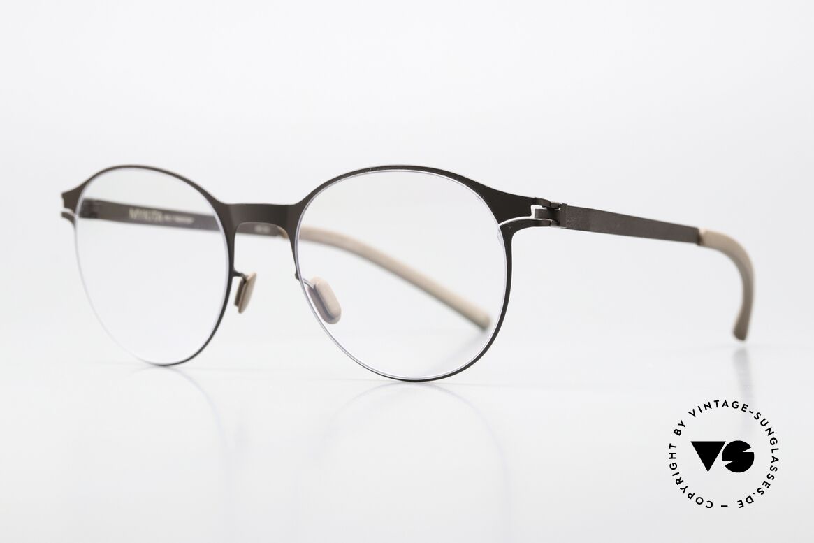 Mykita Newton Panto Specs Dark Brown, color "Dark Brown"; discreet pair of women's glasses, Made for Women