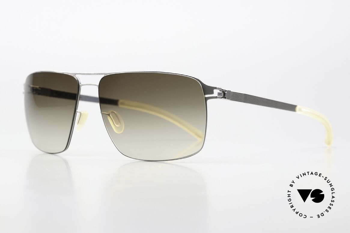 Mykita Owen Men's Sunglasses 2009, Color Code 007 is called: Silver Line / Olive Gradient, Made for Men