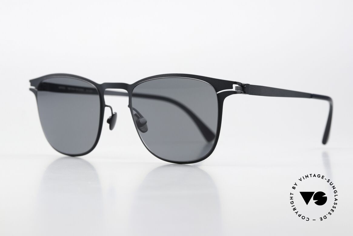 Mykita Riccardo Indigo Darkblue Sunnies, square panto design, color 255: Indigo Dark Blue Solid, Made for Men and Women Mykita Riccardo Indigo Darkblue Sunnies, square panto design, color 255: Indigo Dark Blue Solid, Made for Men and Women