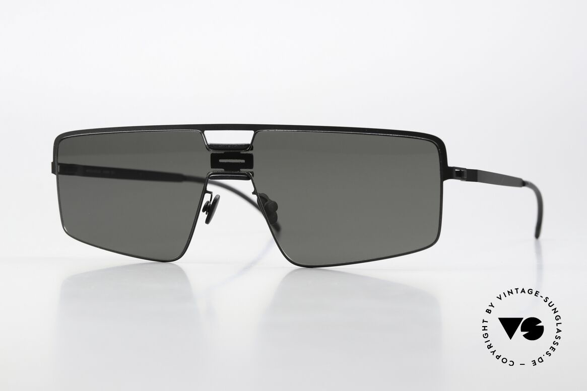 Mykita Mylon Soy Black Pitch Black Dark Grey, Mykita Mylon Hybrid sunglasses; mod. SOY, Made for Men and Women