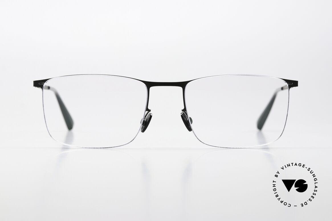 Mykita Takeo Angular Metal Frame Black, square frame of the LESSRIM collection from 2018/19, Made for Men and Women
