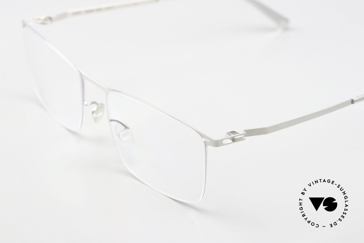 Mykita Takeo Angular Frame Shiny Silver, well-known top quality (handmade in Germany, Berlin), Made for Men and Women