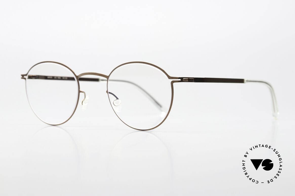 Mykita Tona Panto Glasses Small Round, color 252 "Shiny Copper" (glasses for ladies & gents), Made for Men and Women