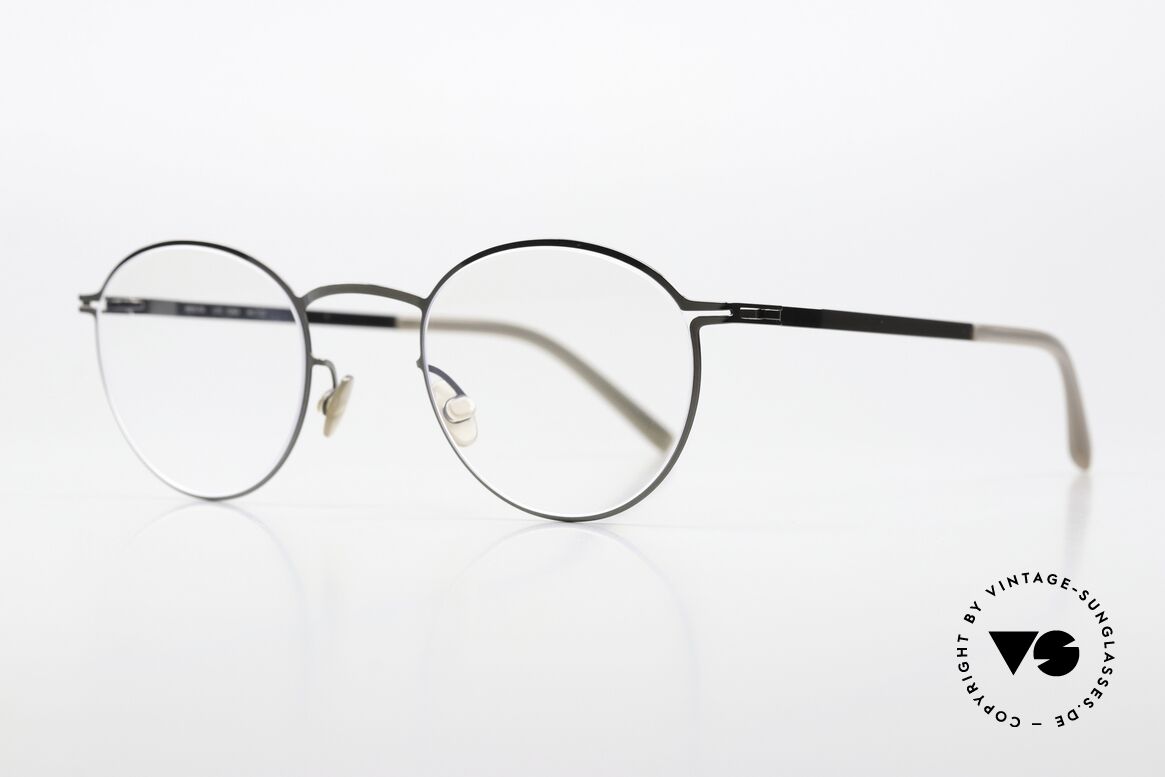 Mykita Tona Panto Glasses Round Small, col. 232 "Shiny Graphite" (glasses for ladies & gents), Made for Men and Women