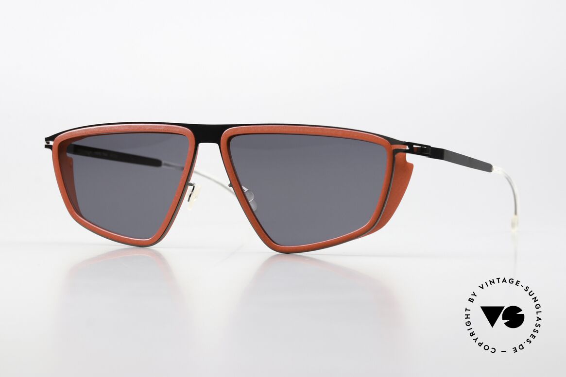 Mykita Mylon Tribe Crimson Red Shiny Graphite, XL Mykita Mylon Hybrid sunglasses; TRIBE, Made for Men and Women