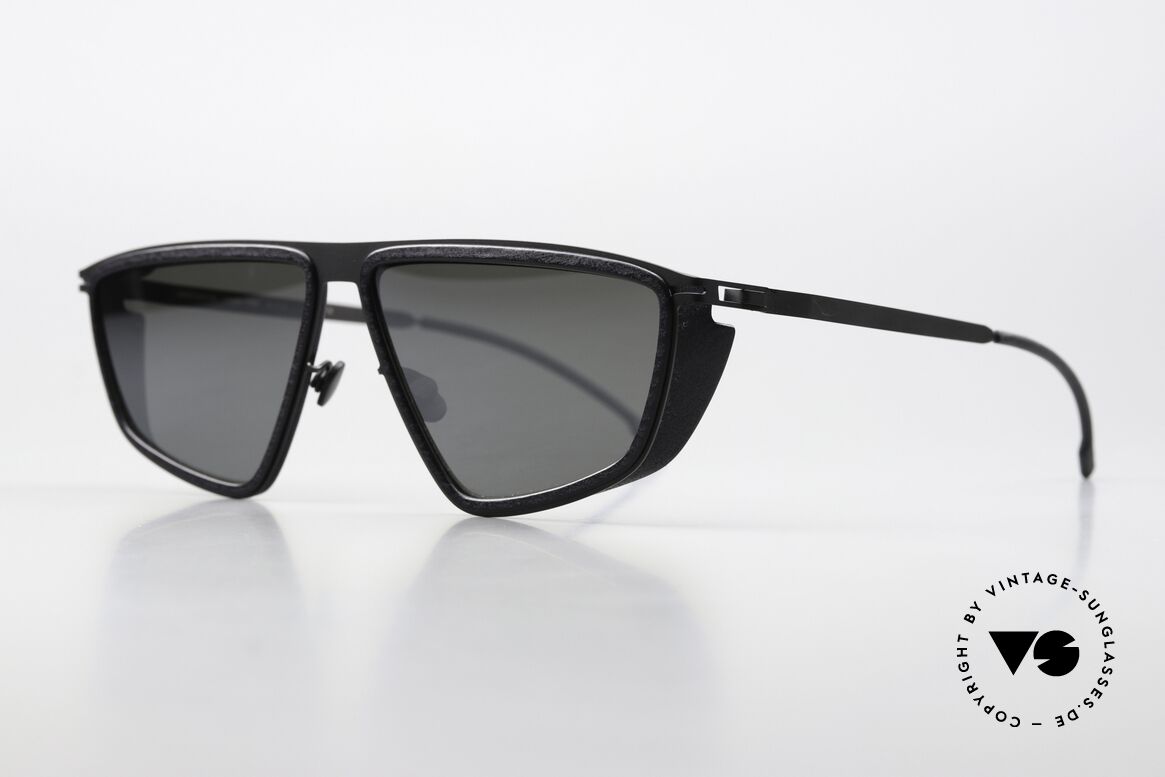 Mykita Mylon Tribe Slightly Mirrored Black, color 305 = Pitch Black / Black Mirror Black, Made for Men and Women