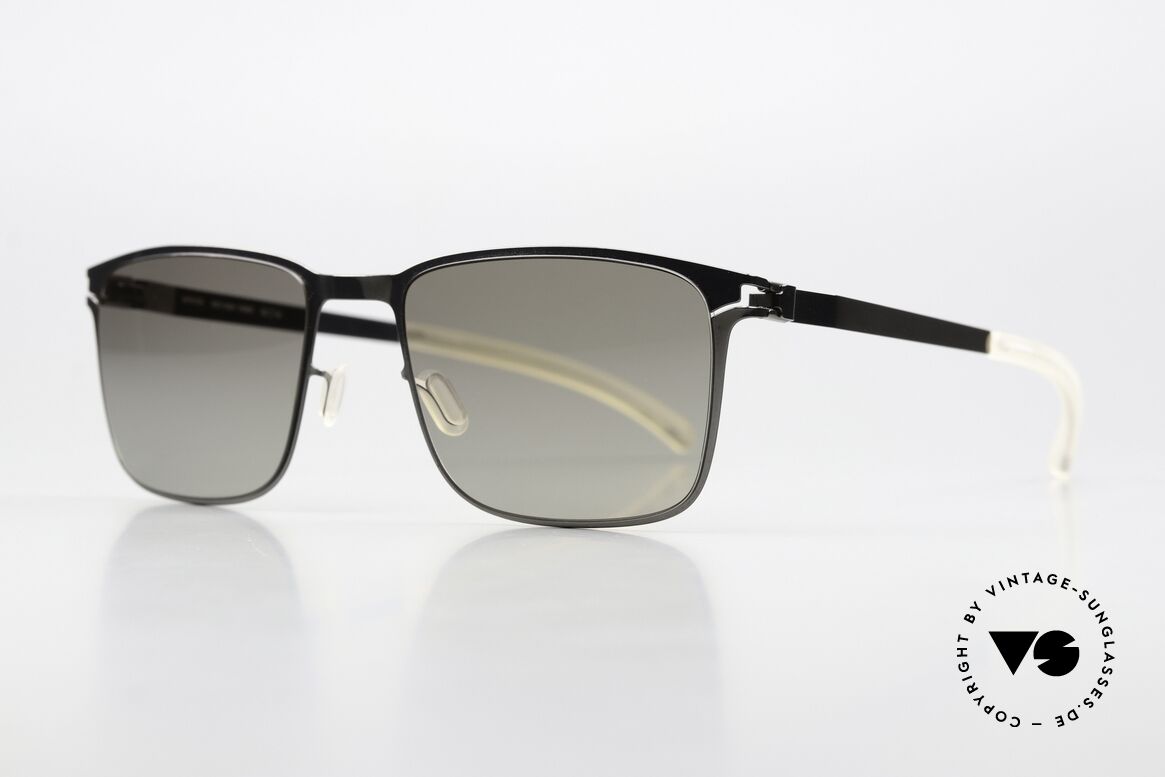 Mykita Yanir Polarized Sunglasses, col. 232 "Shiny Graphite" with POLARIZED sun lenses, Made for Men