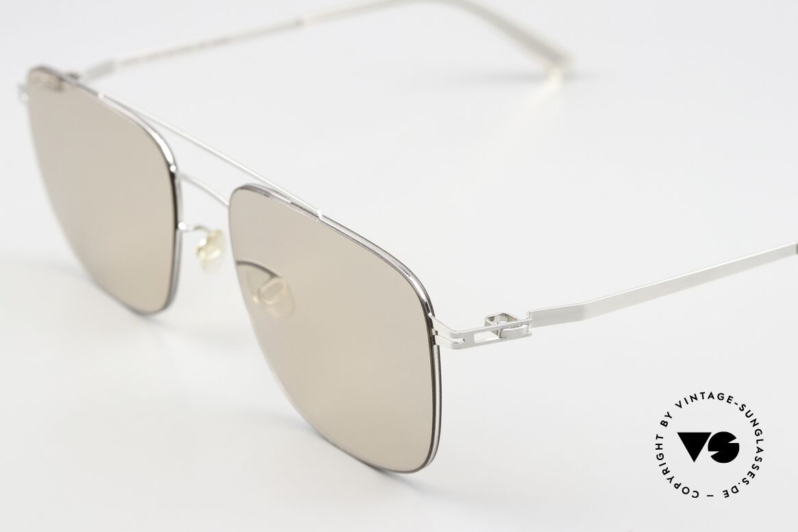 Mykita Yuuto Shiny Silver Soft Brown Solid, well-known top quality handmade in Germany, Berlin, Made for Men