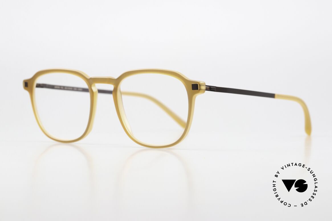 Mykita Pal Classic Eyewear Panto Style, acetate frame front with characteristic Mykita temples, Made for Men and Women