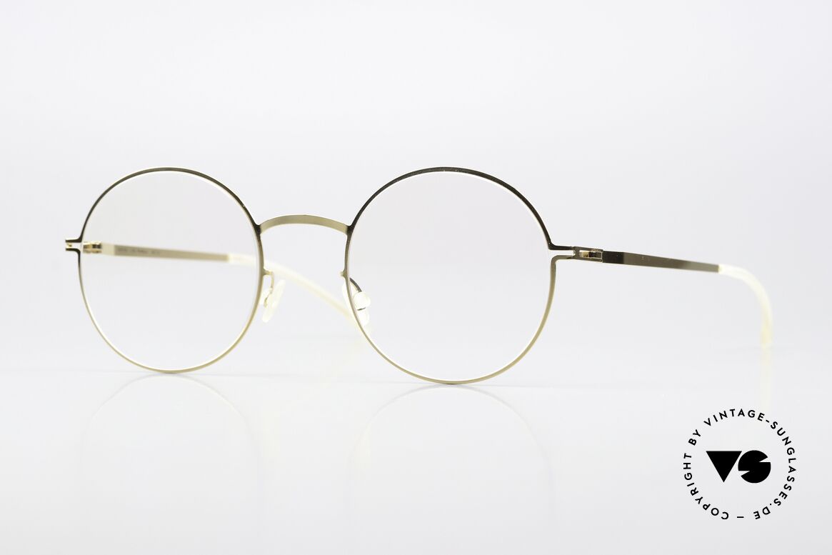 Mykita Pernilla Round Frame Glossy Gold, Mykita eyeglasses, PERNILLA in size 49-21, color 03, Made for Women
