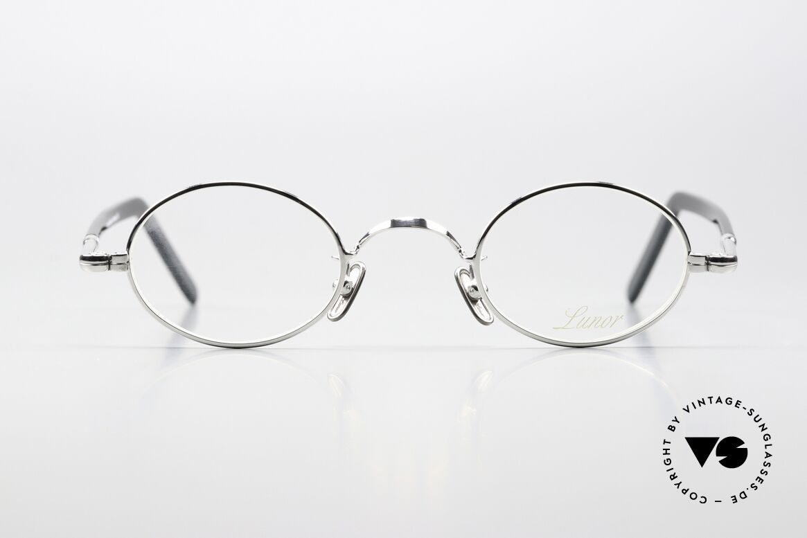 Lunor VA 101 Small Oval Vintage Eyewear, old, small oval Lunor eyeglass-frame, made in Germany, Made for Men and Women