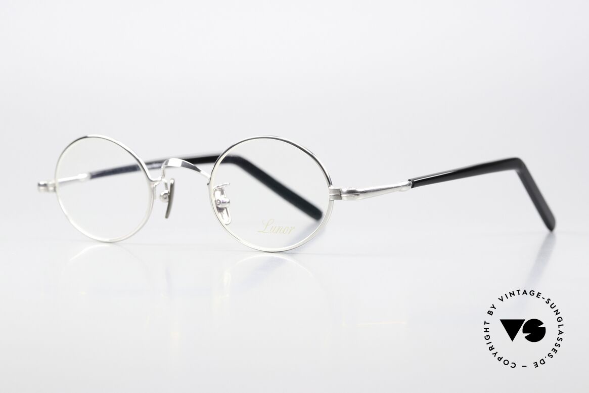 Lunor VA 100 Oval Frame Platinum Plated, LUNOR: honest craftsmanship with attention to details, Made for Men and Women