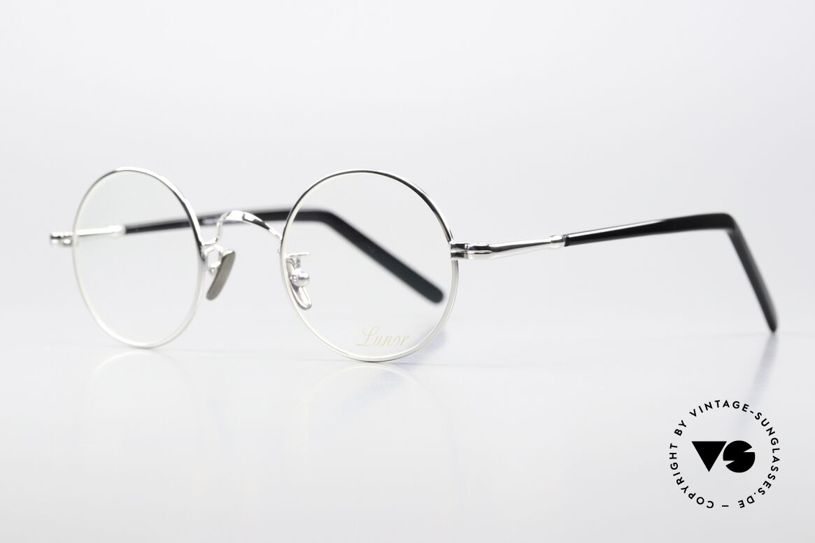 Lunor VA 110 Round Frame Platinum, without ostentatious logos (but in a timeless elegance), Made for Men and Women