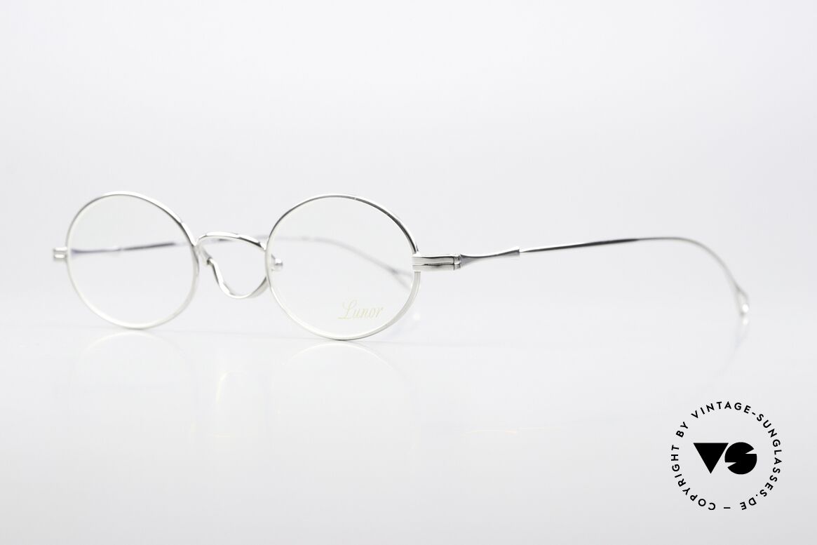 Lunor Swing 33 Oval Oval Frame Swing Bridge, swing bridge: homage to the antique specs from 1900, Made for Men and Women