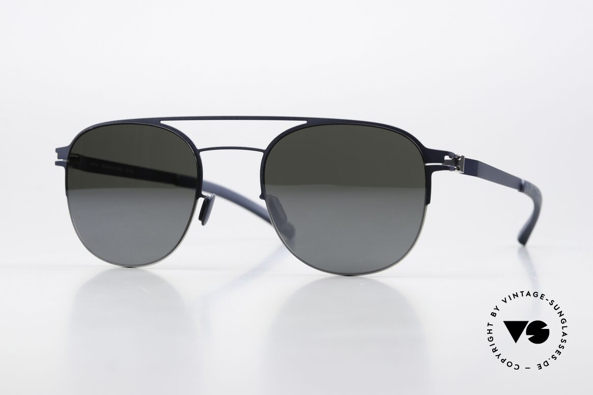 Mykita Park Silver Navy Light Silver Flash, Mykita sunglasses, mod. PARK, size 50-21, color 091, Made for Men and Women