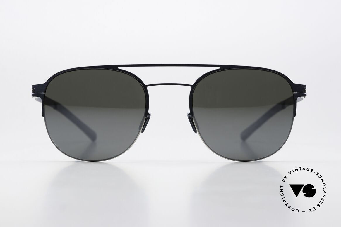 Mykita Park Silver Navy Light Silver Flash, classic shades, Decades Series, made from 2017-2018, Made for Men and Women