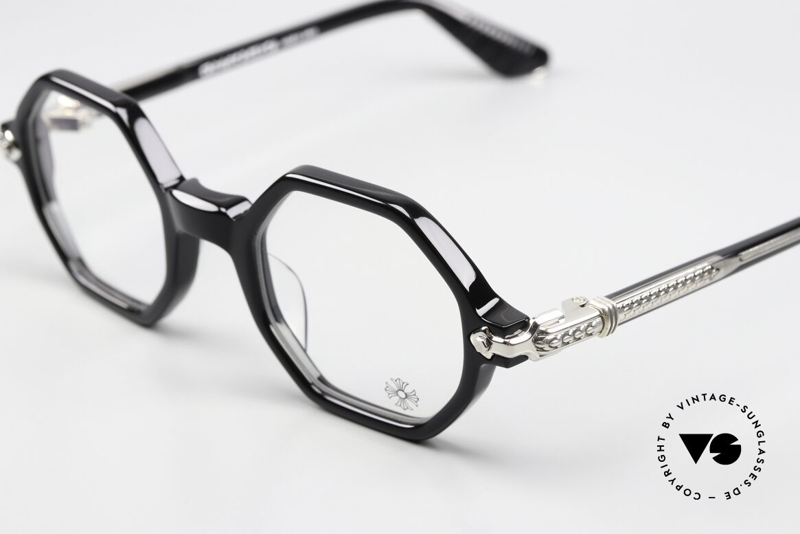 Chrome Hearts Clitco Octagonal Luxury Glasses, with the signature Chrome Hearts insignia, Made for Men and Women