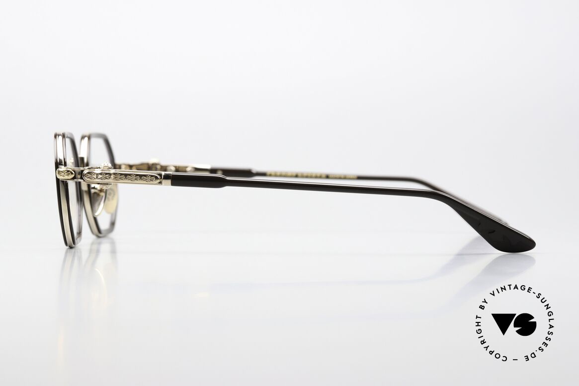 Chrome Hearts Tatters Octagonal Luxury Eyewear, orig. Chrome Hearts DEMO lens, size 45-23, Made for Men and Women