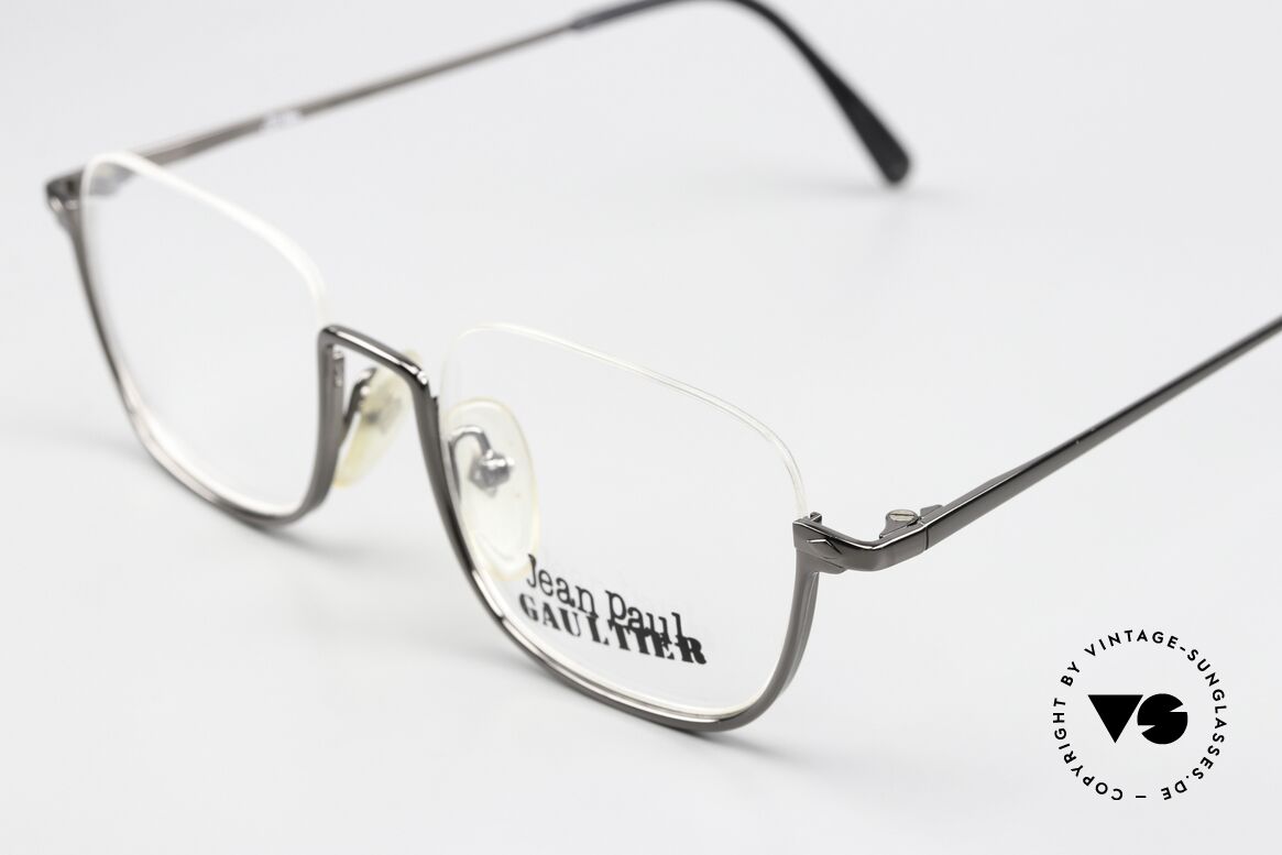 Jean Paul Gaultier 55-7161 Square 90s Eyewear Nylor, new old stock (like all our vintage JPG specs), Made for Men and Women